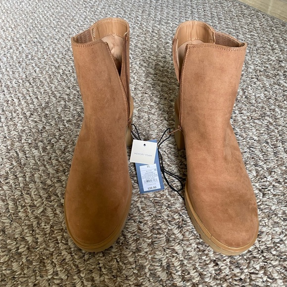 Memory foam boots 11 new suede - Picture 2 of 8